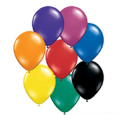 Assorted Jewel Tones Balloons 2000pcs 3874 Private Island Party