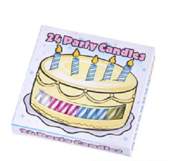 Birthday Candles Bulk Dozen Packs 24 Pcs 3869 Private Island Party