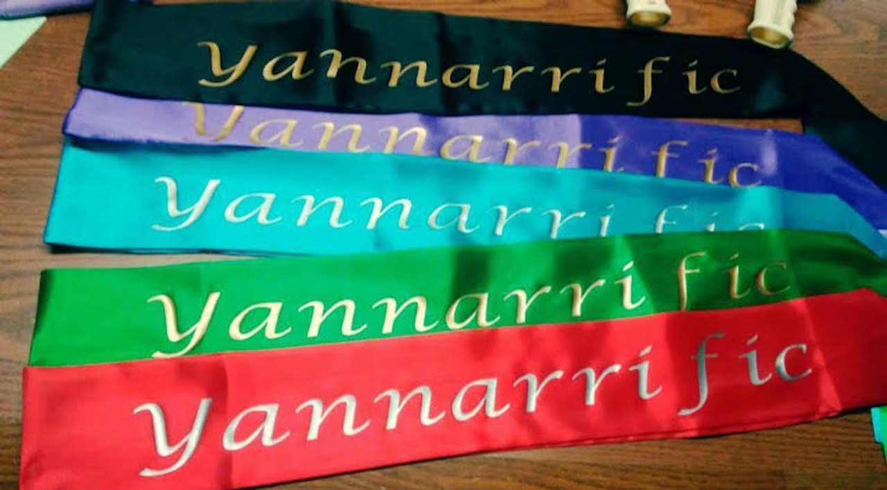 Custom Made Personalised Wedding Satin Sash Sashes Printed Any Name Role  Text