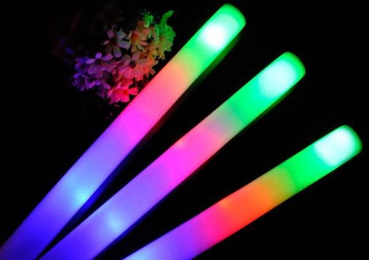 Foam Glow Sticks, Wholesale Glow Sticks, LED Foam Sticks