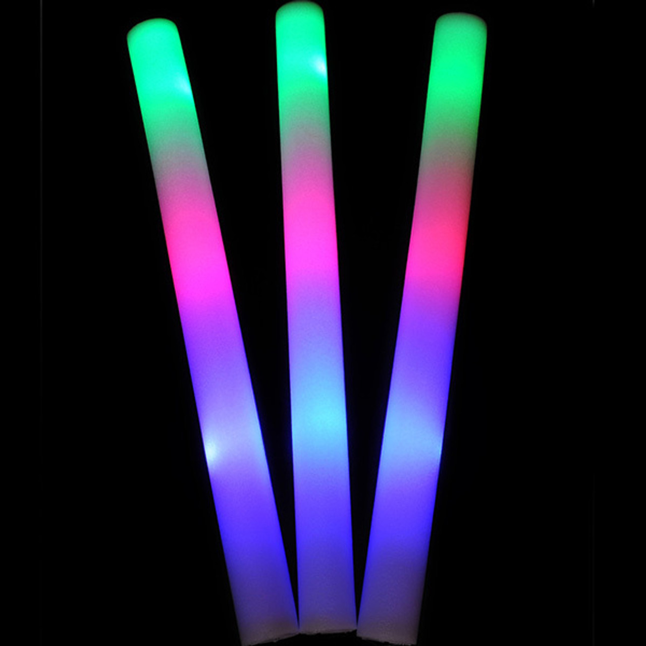 5/10/15/30/50Pcs Colorful LED Glow Sticks Light-Up LED Glow Foam Stick  Cheer Tube Dark Light Birthday Wedding Party Supplies