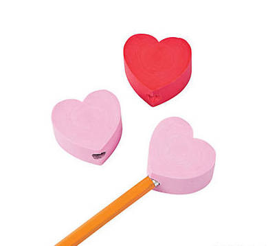 Heart Pencil Toppers 12 PACK 20015