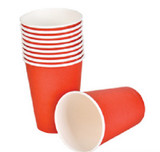Party Paper Cups Red 9 oz 12 Pack 3849 - Private Island Party