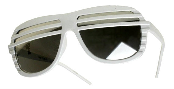 Black Half Shutter Shades Sunglasses 1151