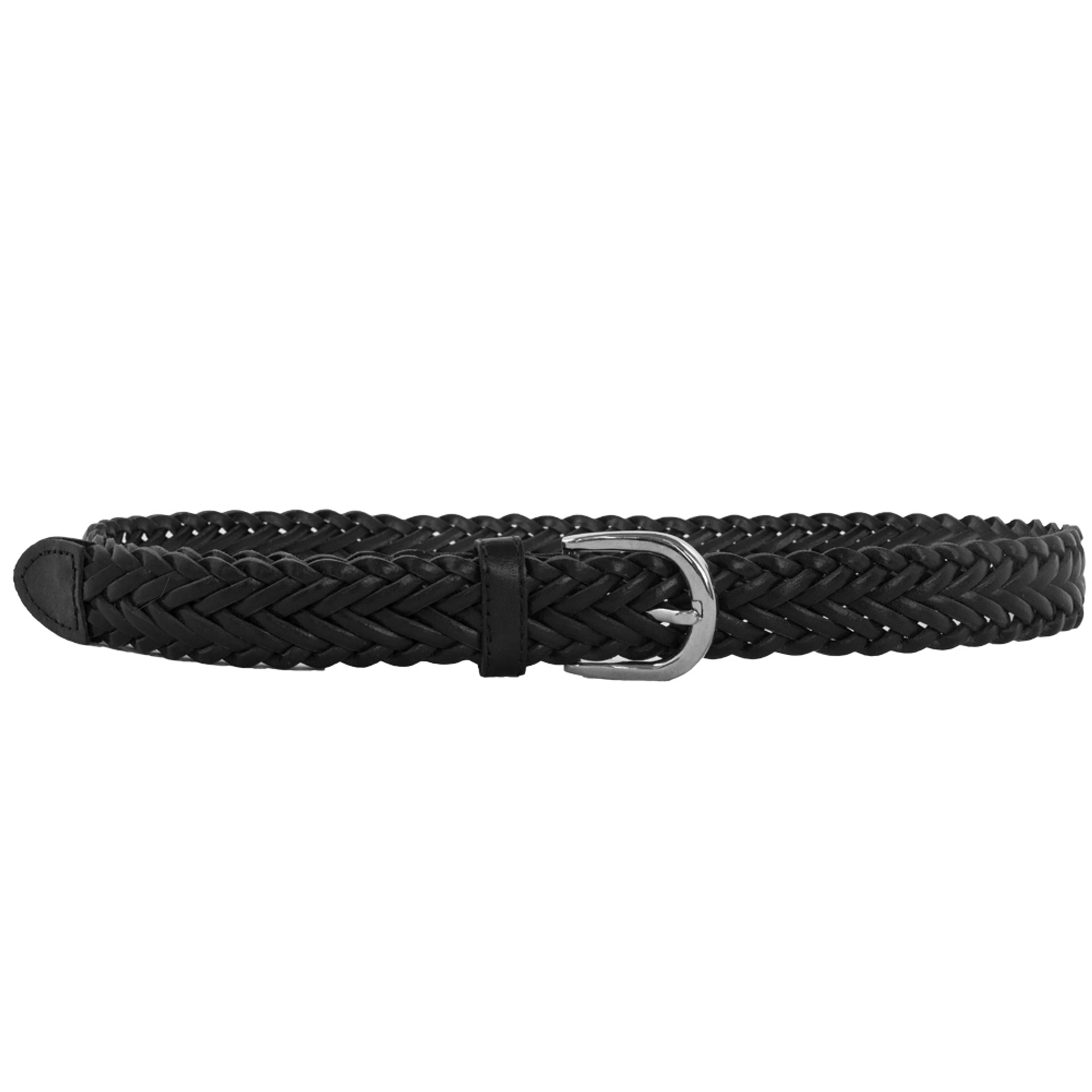 12 PACK Black Hand Braided Belts Mix Sizes 2300A
