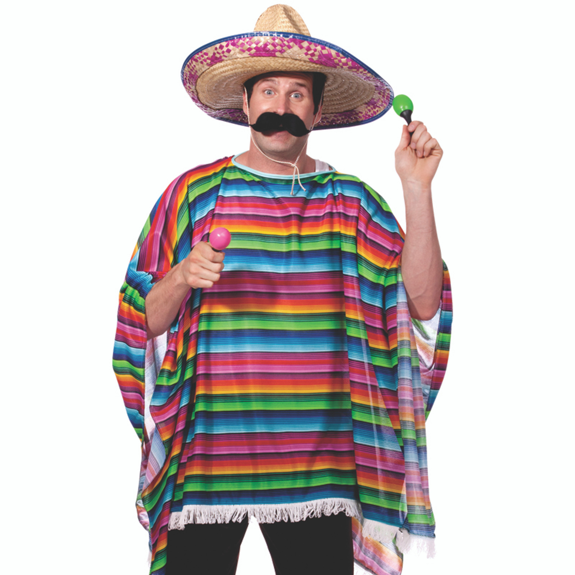 Mexican Pancho Costume Villa Mustache 9040 - Private Island Party