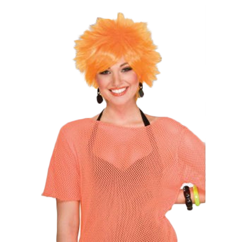 80s Bunches Wig Adult Pink Costume Accessory main image 1