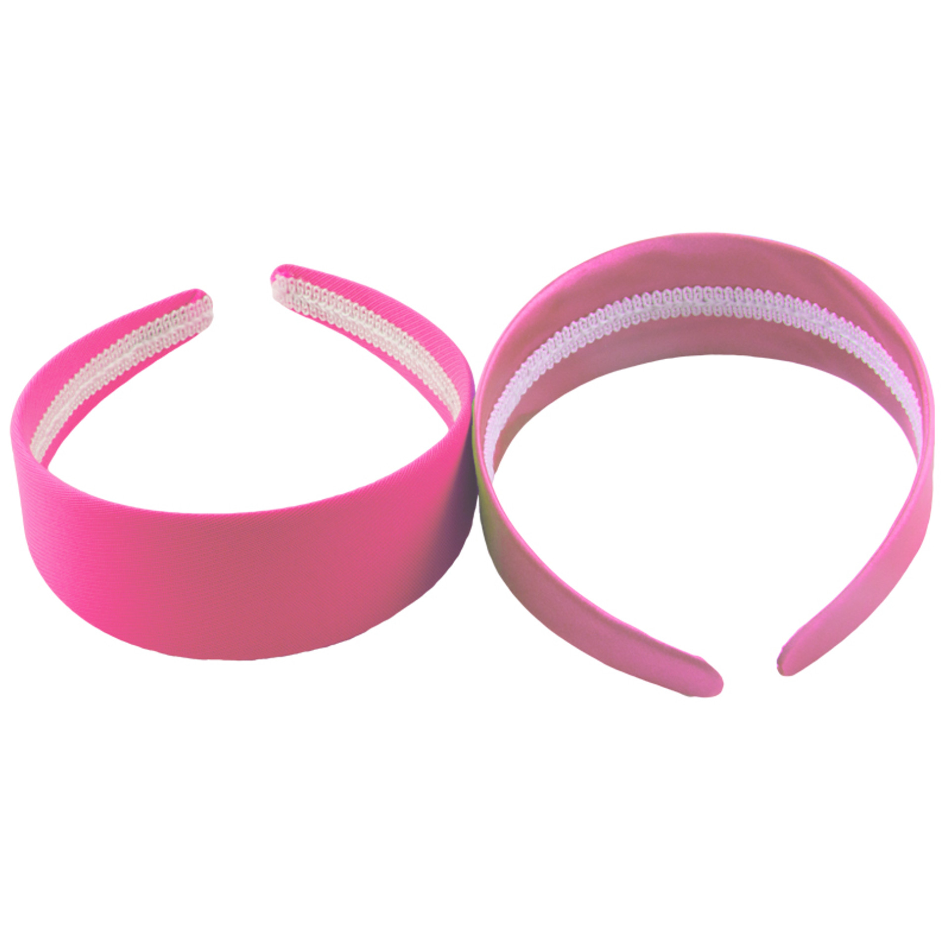 80's Neon Pink Satin Headband 6668