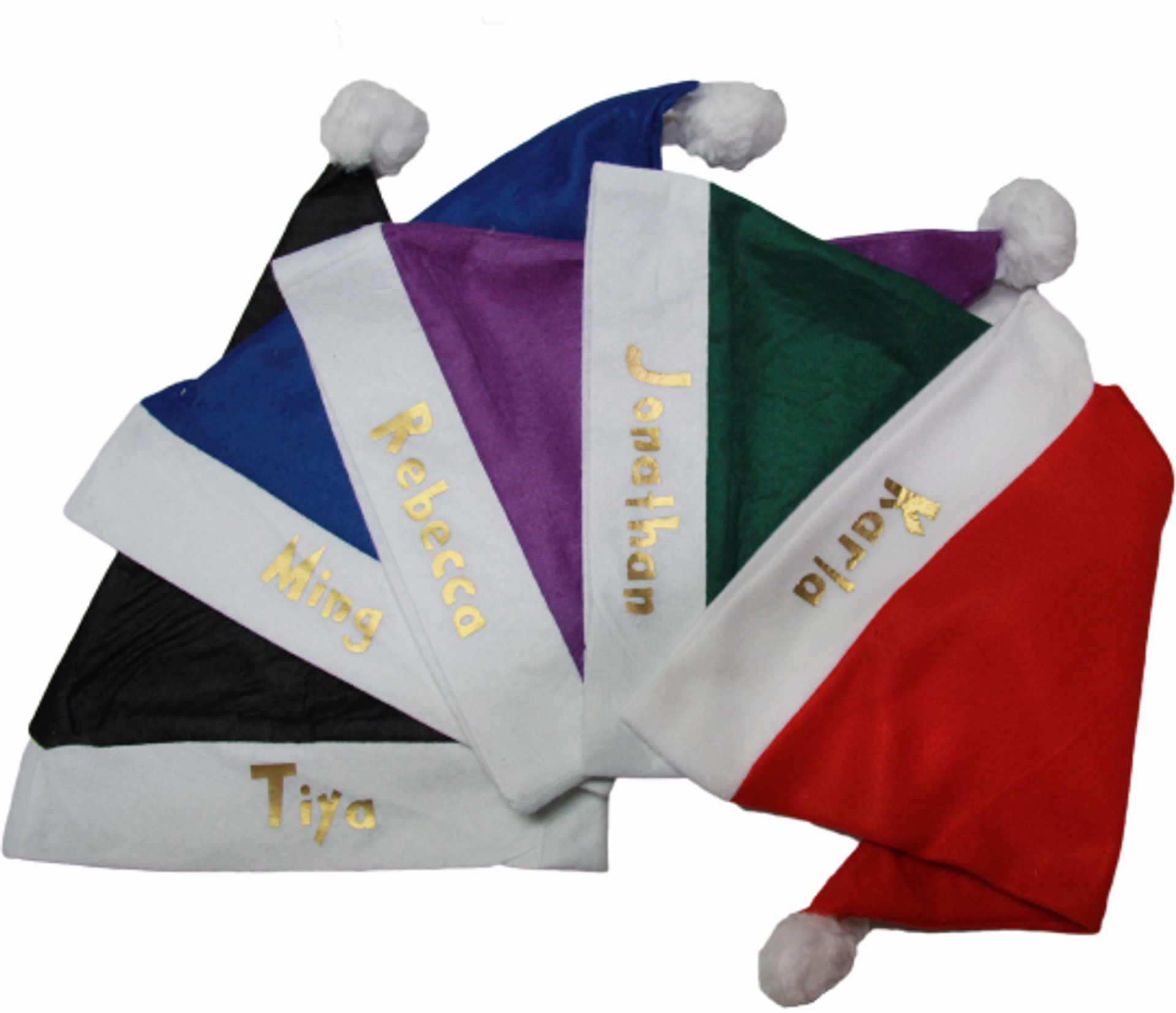 Purple santa hats bulk Clearance