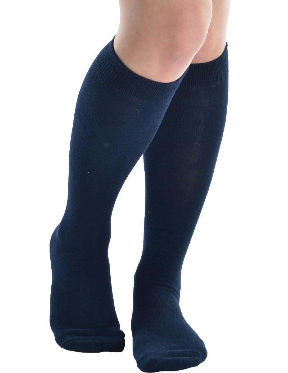 Navy Opaque Knee Highs 8105