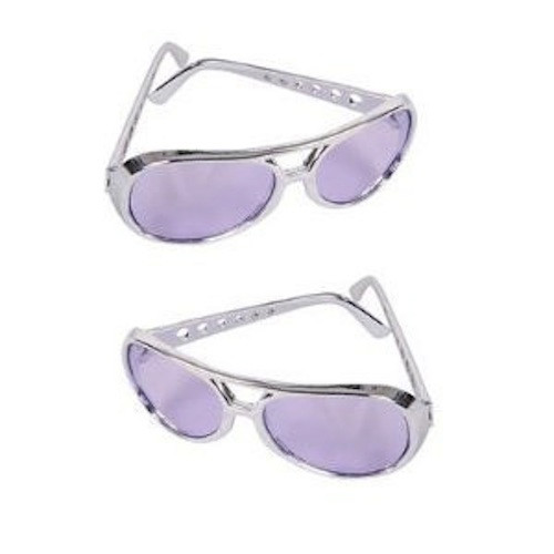 Elvis Style RockStar Sunglasses Purple 1134