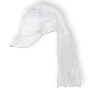 Bride Baseball Hat with Veil 1415 Private Island Party