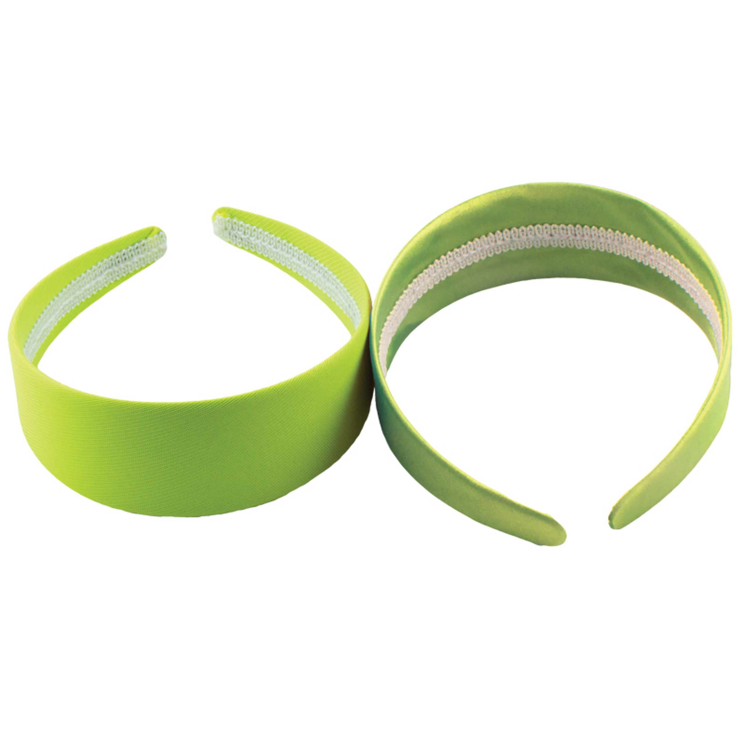 80's Neon Green Satin Headband 6669