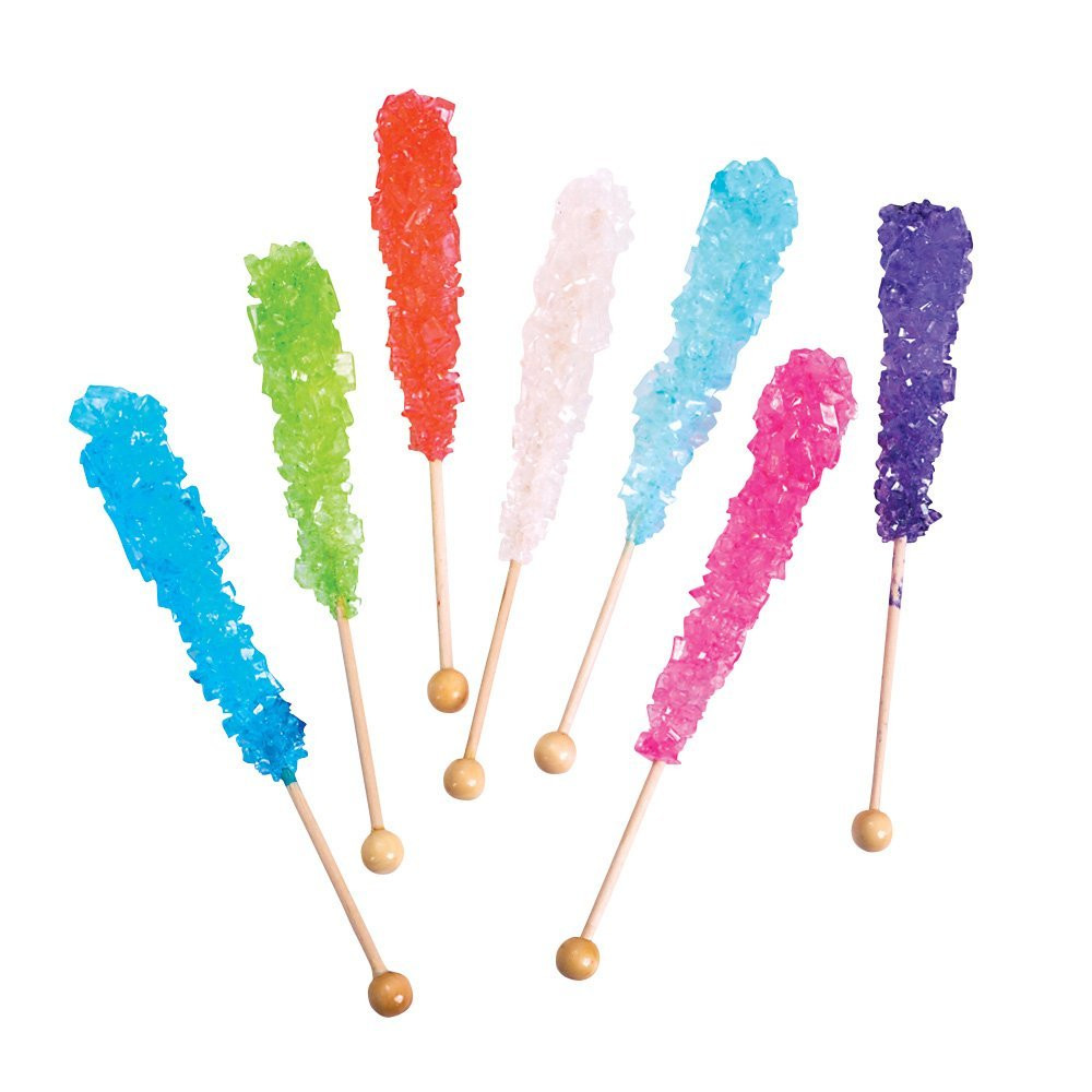 Rock Candy Sticks Bulk Assorted 12 Packs 11076