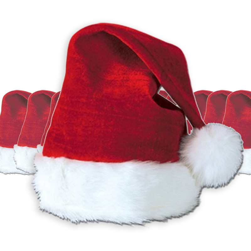 Classic Santa Hats Bulk Dozen 1512D