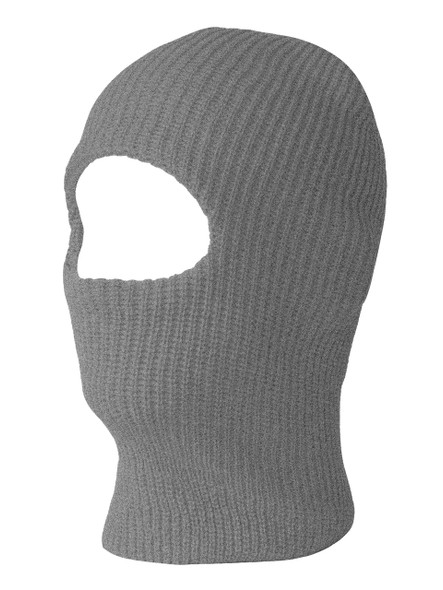 12 PACK Grey One Hole Knit Ski Mask 3068GY