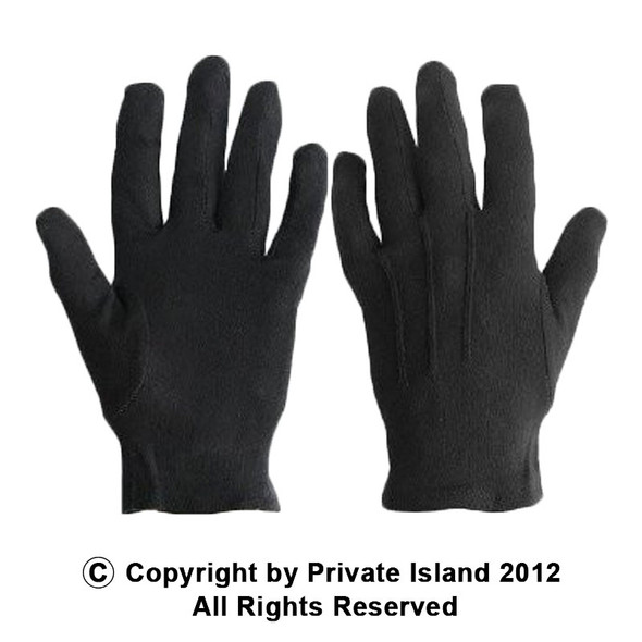 12 PACK Black Child Costume Gloves PAIR 5031