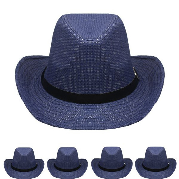 Blue Cowboy Hats Bulk |  Adult 12 PACK 1480BLU UNISEX