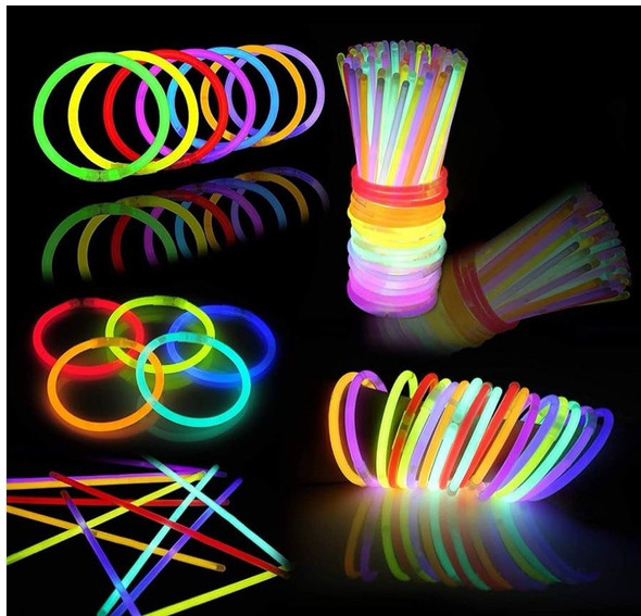144 Pcs 8" Glowsticks, Bracelets Necklaces, Glow in the Dark Party Favors