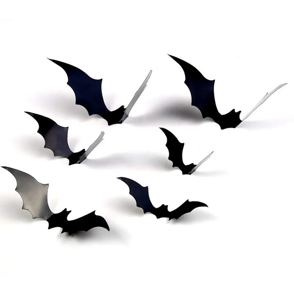 Bats Wall Decor, 120 Pcs 3D Bat Halloween Decoration Stickers for Home