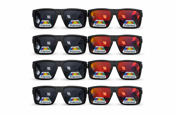 Polarized Sport Wraparound Sunglasses 12 PACK Bulk Sport Glare Blocking Style 116
