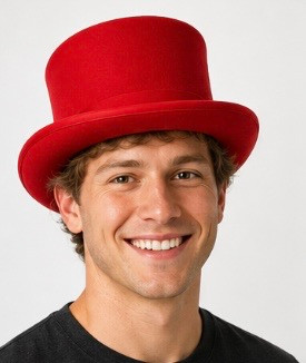 Top Hats Bulk | Top Hats Wholesale | Permafelt in 10 + Colors Adult 22.5" 1350ALL 