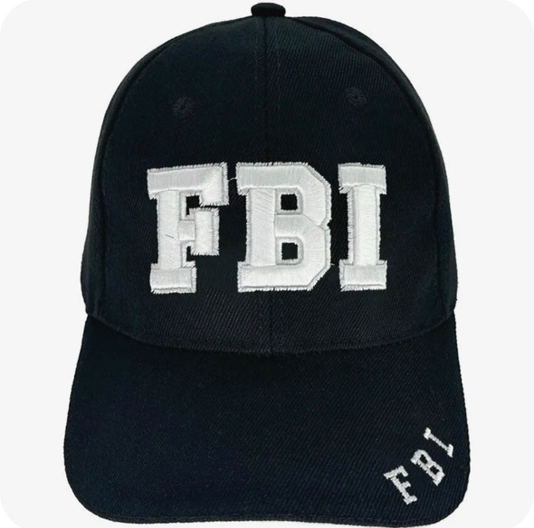 FBI Caps Bulk Wholesale 12 PACK Embroidered Black Adjustable 1526F