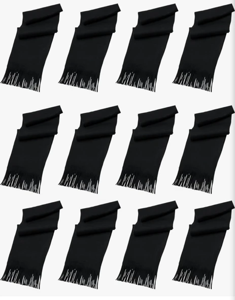Wholesale Adult Black Scarf | 12 PACK 2044DA