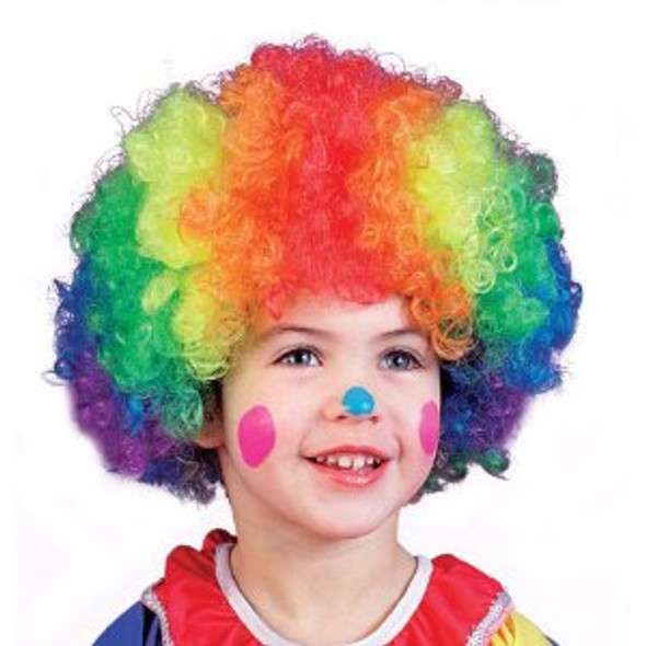 Rainbow Child Clown Wig 6028