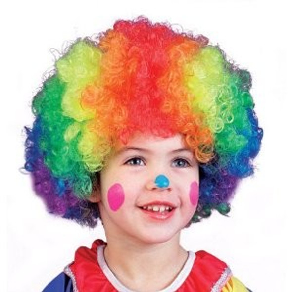 Clown Wig Rainbow Adult 6031