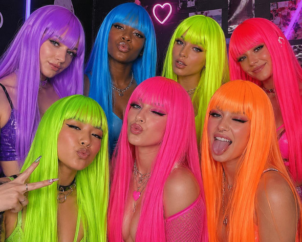 Long  Wigs w/ Bangs Bulk 12+ Colors Glamour Wigs 6067