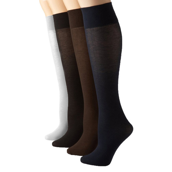 12 PACK Opaque Knee Highs Mix Colors 8100