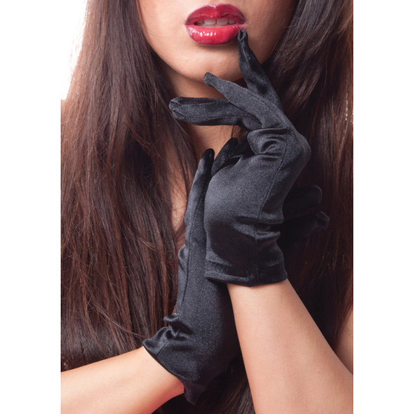 Dress Gloves Short Silver Adult Wrist Length 9” Standard 1201