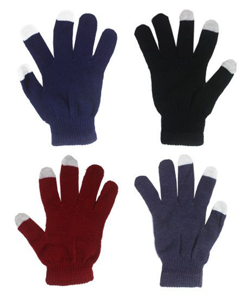  Smartphone Texting Gloves Wholesale 12 PACK | Cell Phone Texting Gloves Bulk 5047