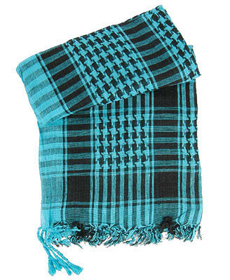 Light Blue Arab Scarf Shemagh Houndstooth Scarf 2083