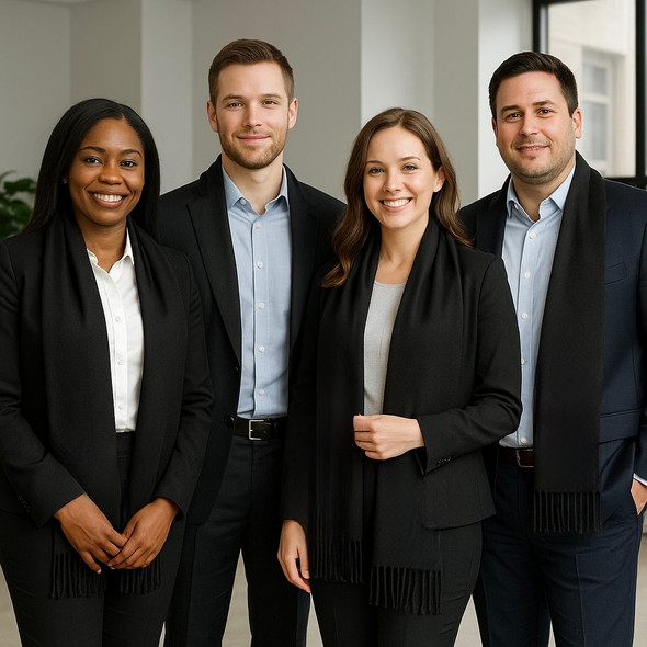 Black Pashmina Scarf  Shawl 100% Fine Wool Mix 12 PACK  28" x 78" 2100