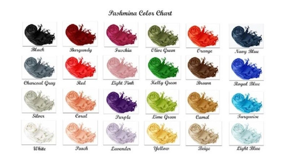 Olive Green Pashmina Scarf  Shawl 100% Fine Wool Mix  20+ Colors 28" x 78" 2103