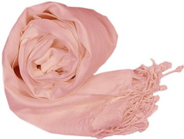 Peach Pashmina Shawl 100% Fine Wool Mix 12 PACK 2121