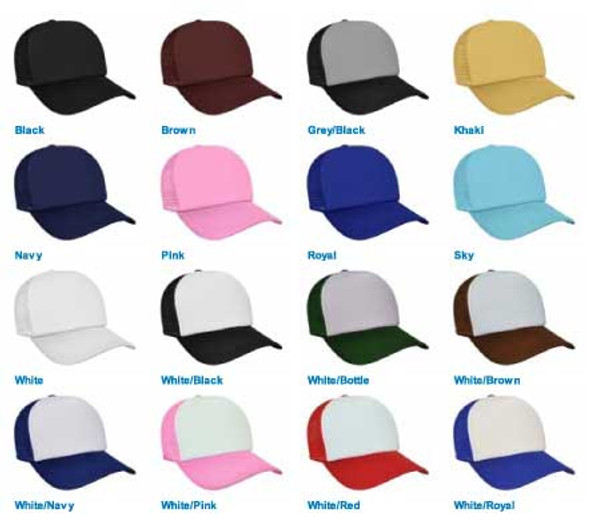 Wholesale Trucker Caps |  Bulk Trucker Caps | Mixed Colors 12 PACK
