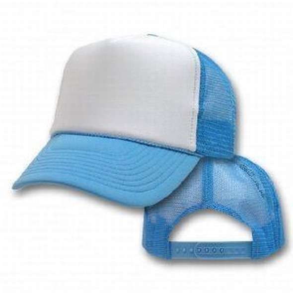 Light Blue Trucker Caps | White Front 1469