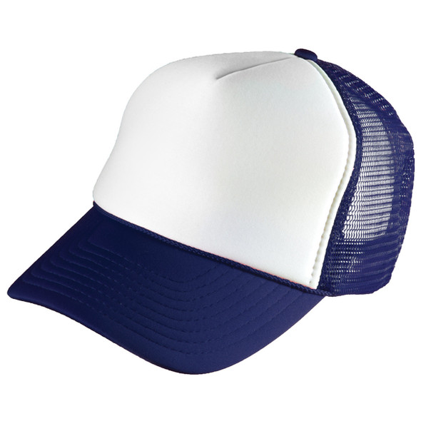 Navy Blue Trucker Caps | White Front 1453