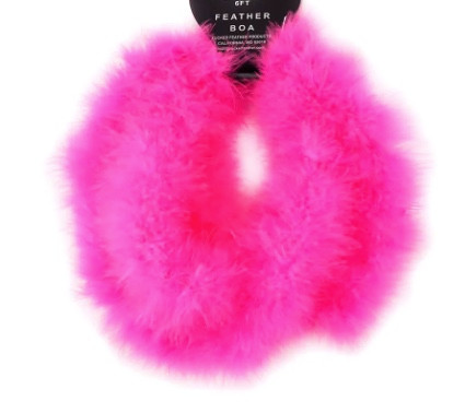 Hot Pink Feather Boa Scarf 16 PACK 2029