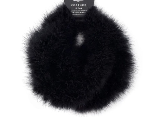 Black Feather Boa 16 PACK 2030