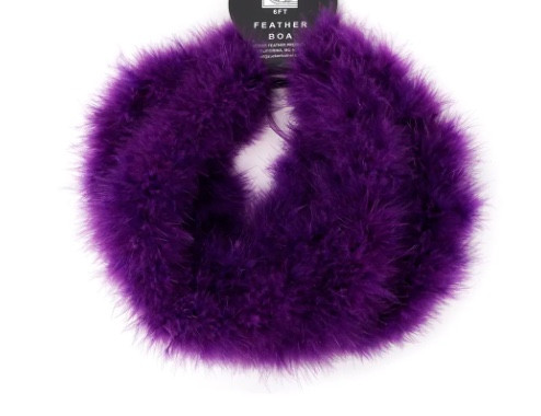 Purple Feather Boa  16 PACK 2035