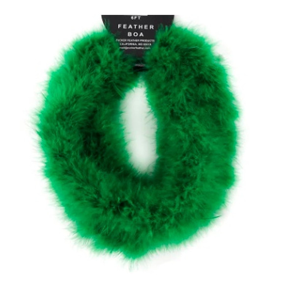 Green Feather Boa 16 PACK 2036