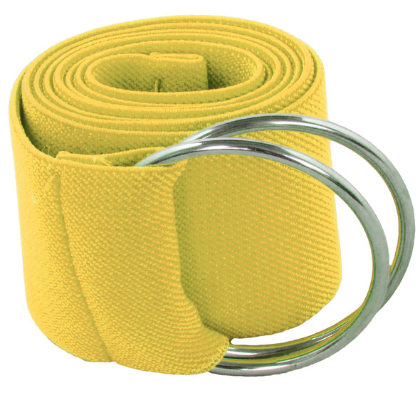 Yellow Stretch D-Ring Belt 2697