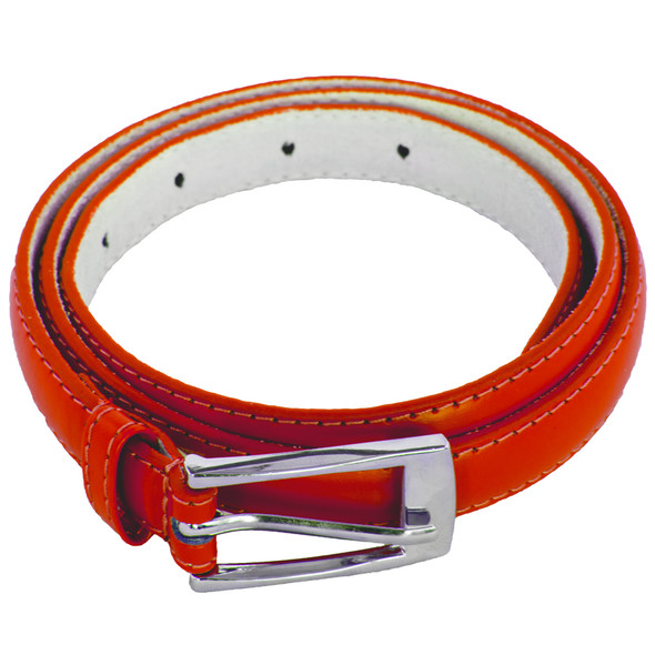 Red Skinny Belt with Rectangle Buckle 2764-2767