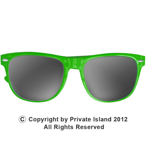 Green Sunglasses |  Iconic 80's Style | 12 PACK Adult Size 1052