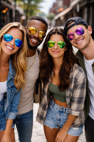 12 PACK Aviator Style Police Sunglasses Mixed Colors 1100