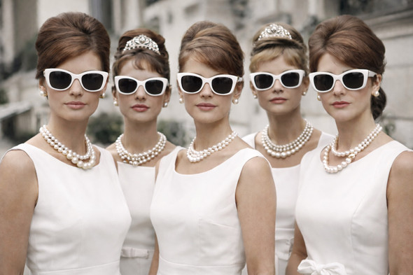 White Jackie Oversized Sunglasses 1139